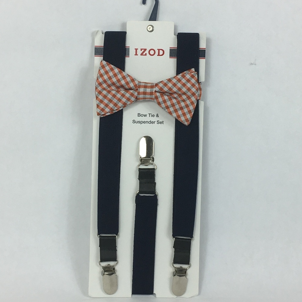 Izod Bow Tie and Suspender Set - Picture 1 of 5